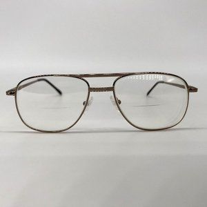 Boulevard Boutique B4219 Men Aviator Double Eyeglass Frames Gold Brown 53-16-140